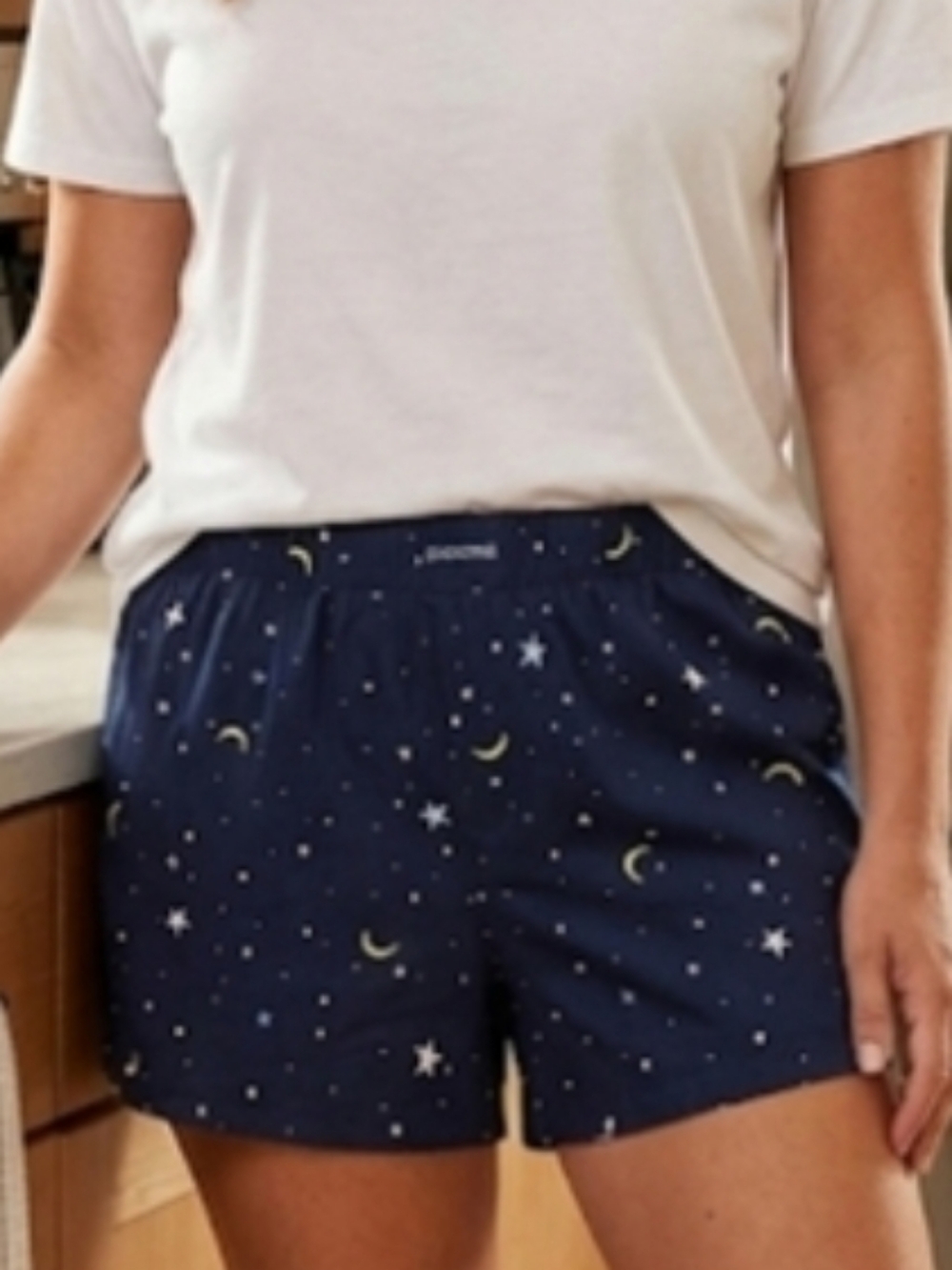 Joyspun M 8-10 Starry Night Pocket Sleep Shorts New